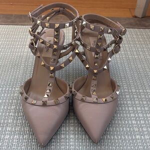 Valentino Women's Studded Beige Heels